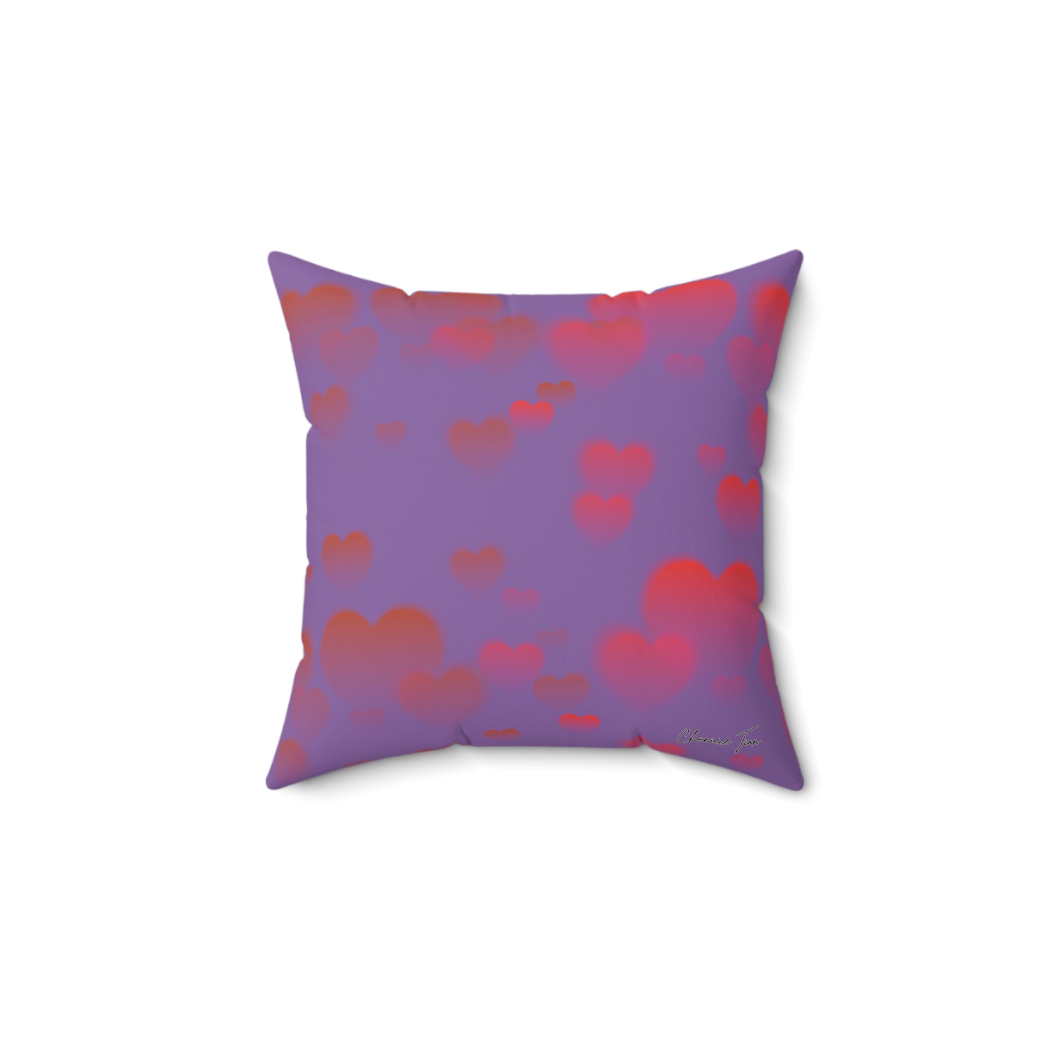 “Be Mine, Always” Faux Suede Square Pillow