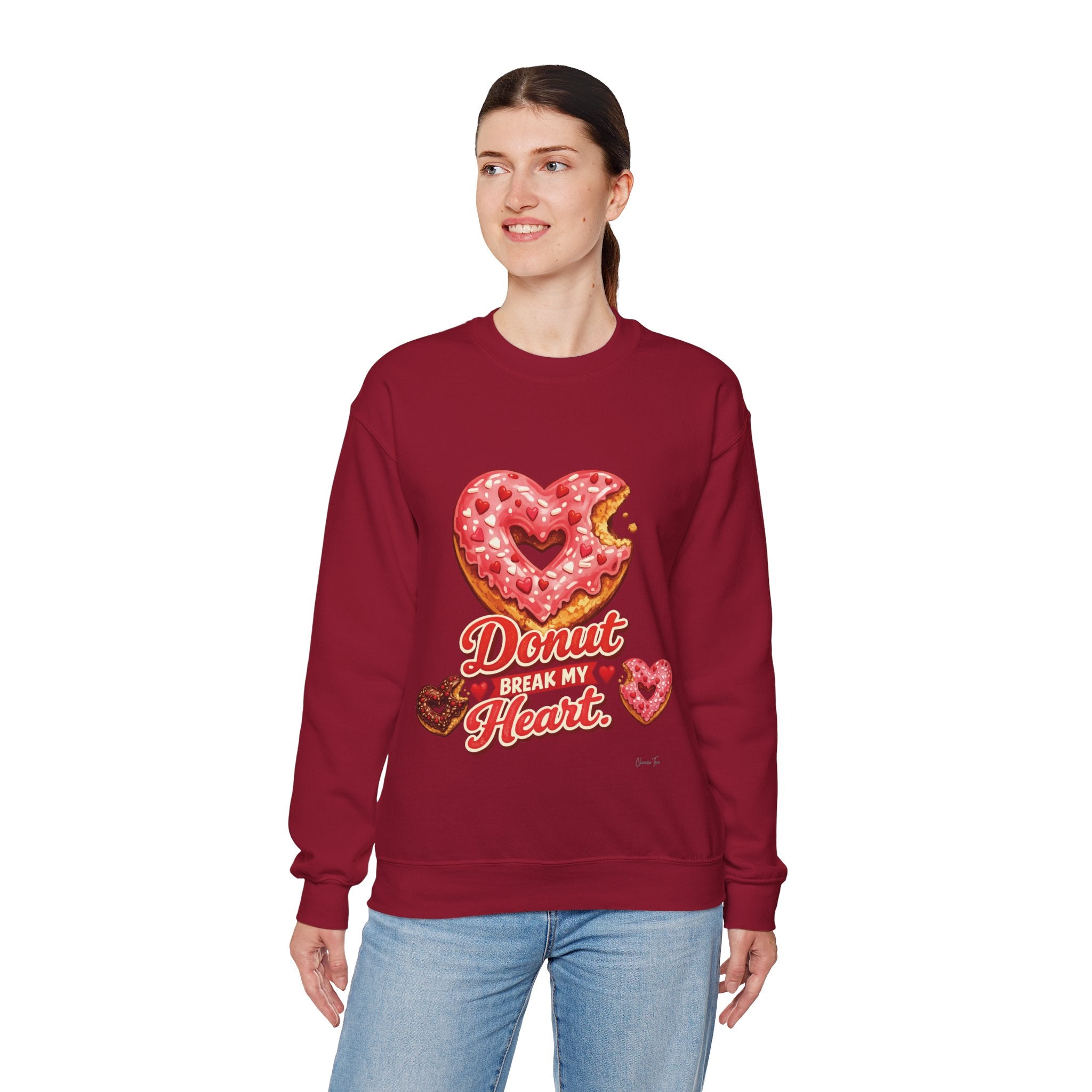 “Donut Break My Heart” Unisex Heavy Blend™ Crewneck Sweatshirt