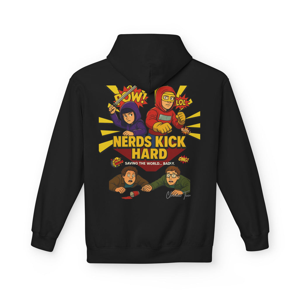 “Nerds Kick Hard!” Unisex Midweight Softstyle Fleece Hoodie
