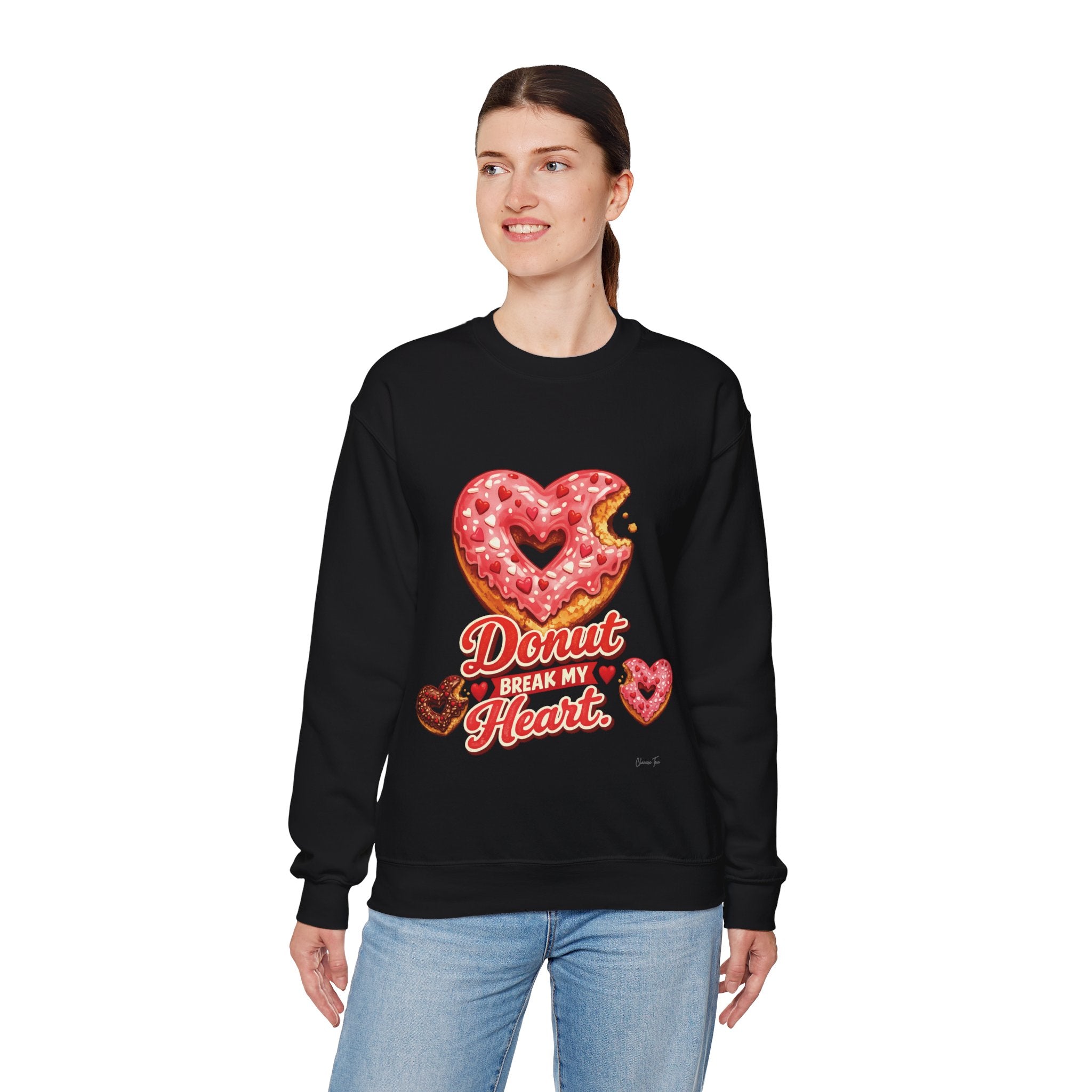 “Donut Break My Heart” Unisex Heavy Blend™ Crewneck Sweatshirt