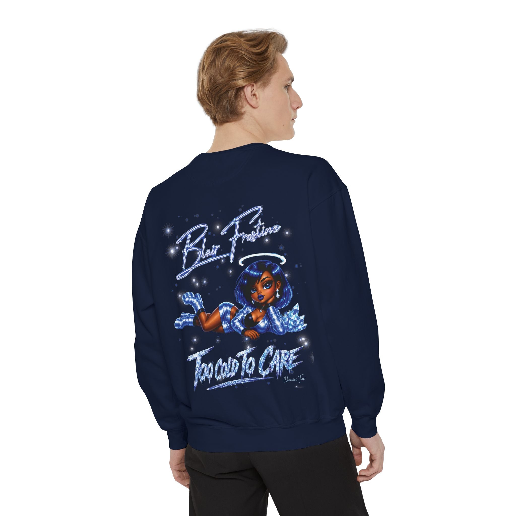 “Blair Frostine” Unisex Garment-Dyed Sweatshirt
