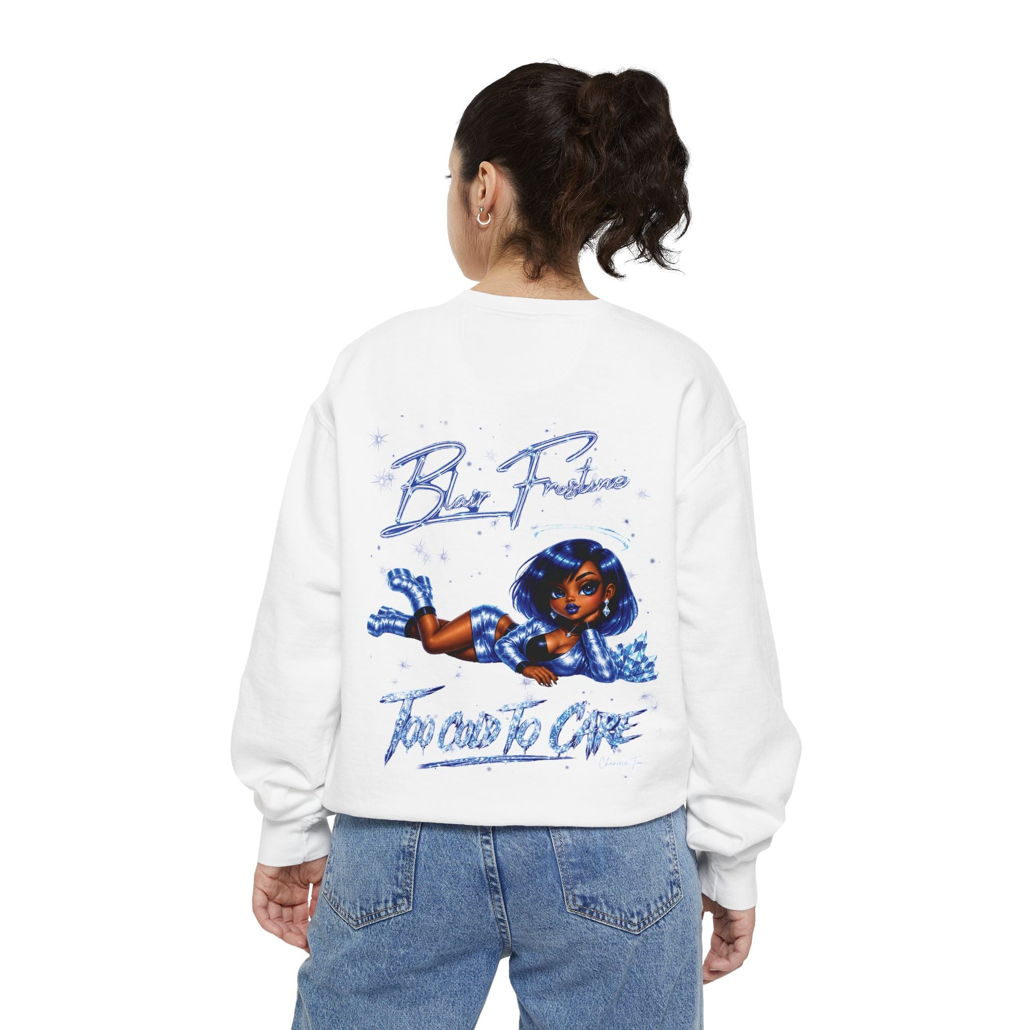 “Blair Frostine” Unisex Garment-Dyed Sweatshirt