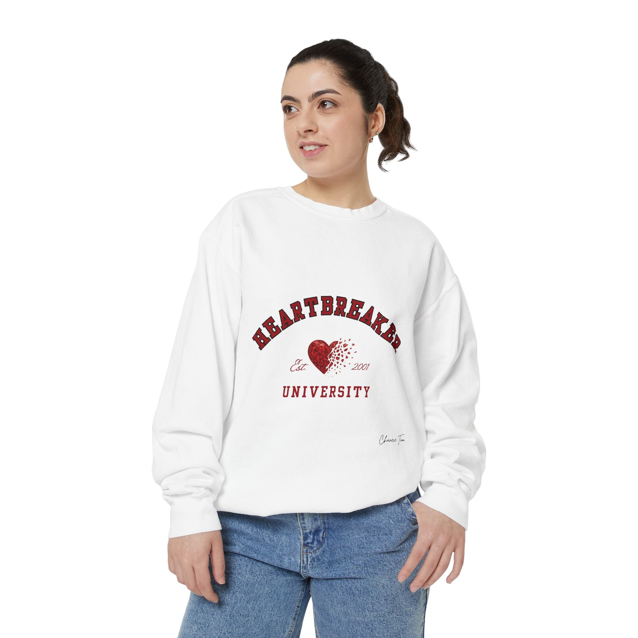 “Heartbreaker University” Unisex Garment-Dyed Sweatshirt