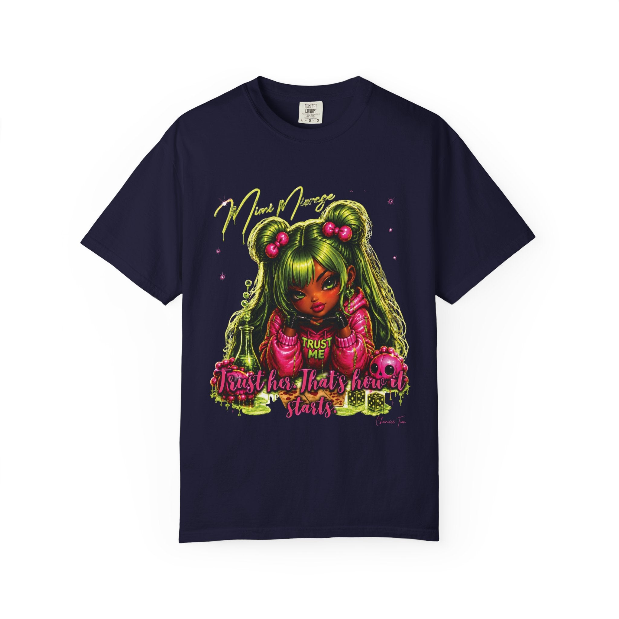 “Mimi Mirage” Unisex Garment-Dyed T-shirt