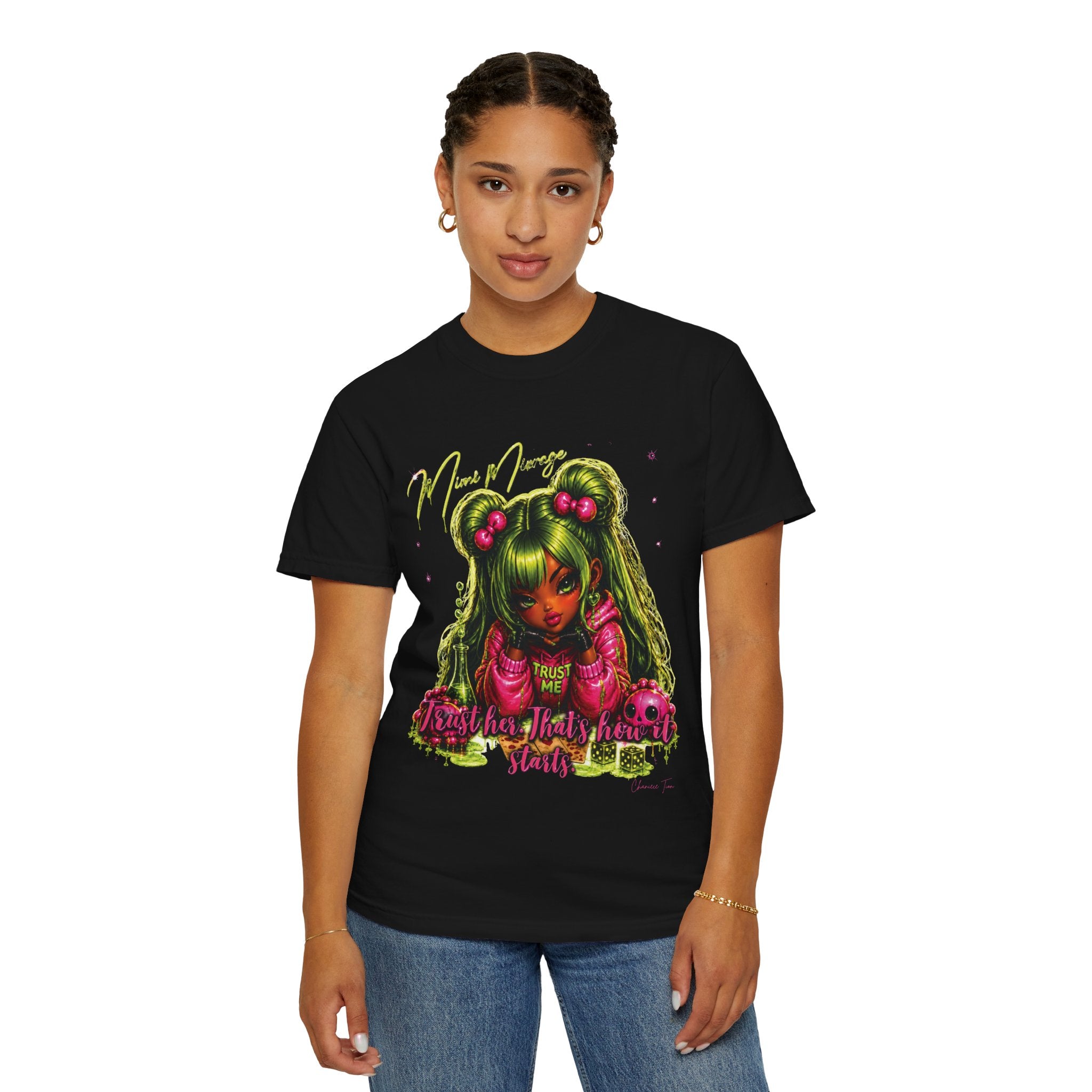 “Mimi Mirage” Unisex Garment-Dyed T-shirt