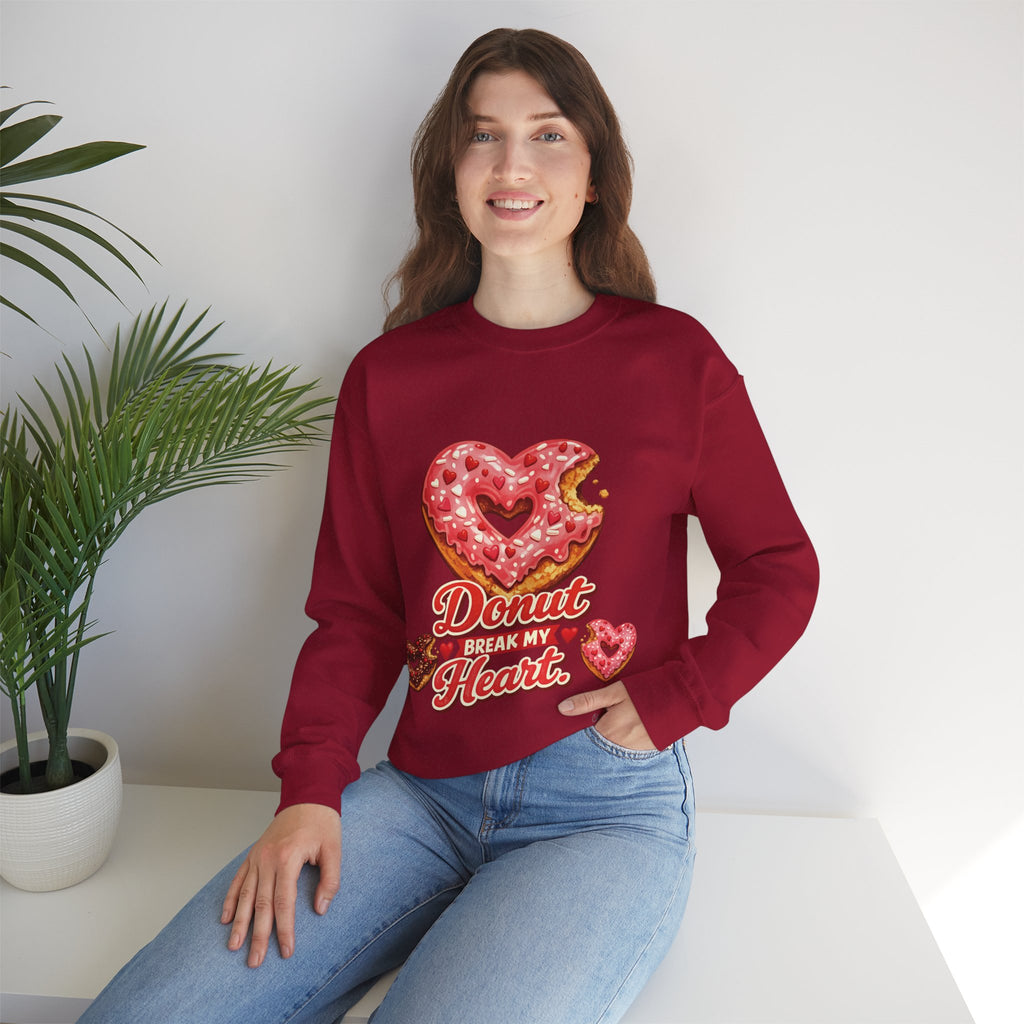 “Donut Break My Heart” Unisex Heavy Blend™ Crewneck Sweatshirt
