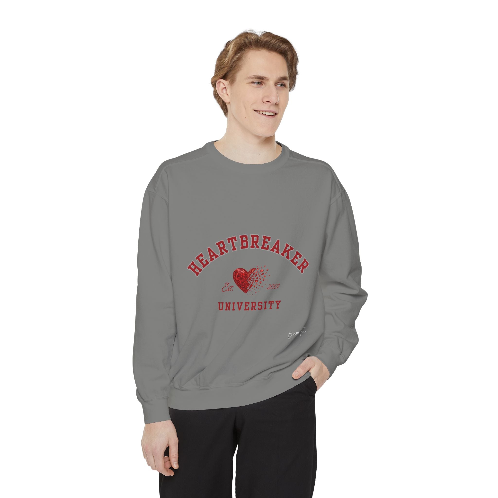 “Heartbreaker University” Unisex Garment-Dyed Sweatshirt