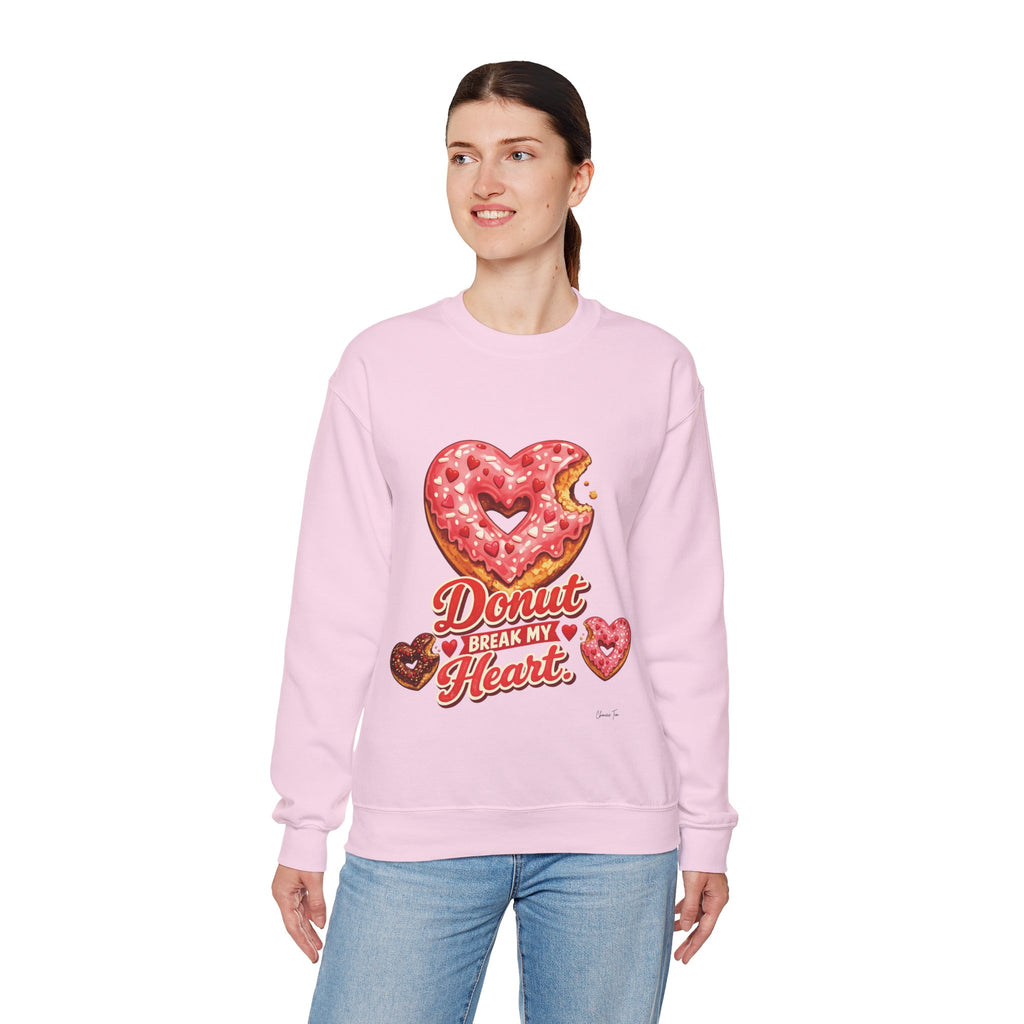 “Donut Break My Heart” Unisex Heavy Blend™ Crewneck Sweatshirt
