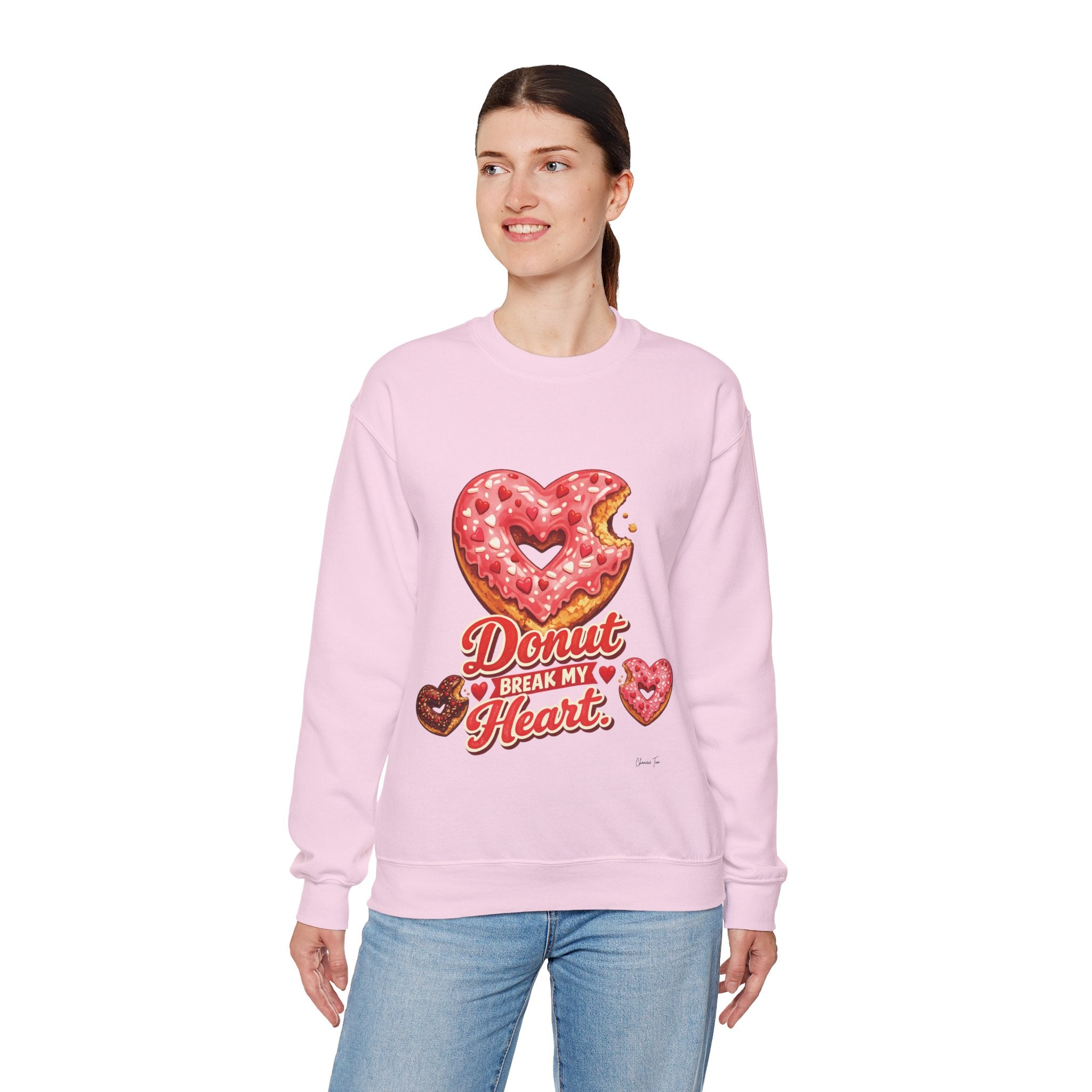 “Donut Break My Heart” Unisex Heavy Blend™ Crewneck Sweatshirt
