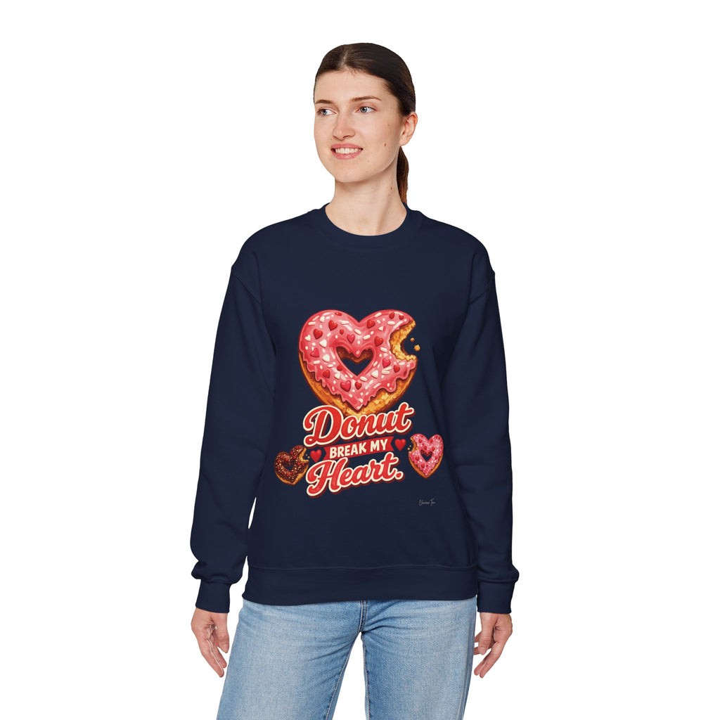 “Donut Break My Heart” Unisex Heavy Blend™ Crewneck Sweatshirt