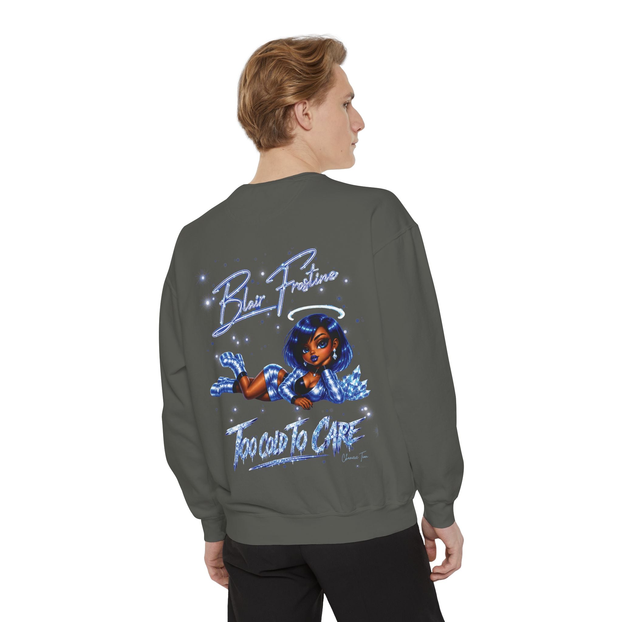 “Blair Frostine” Unisex Garment-Dyed Sweatshirt