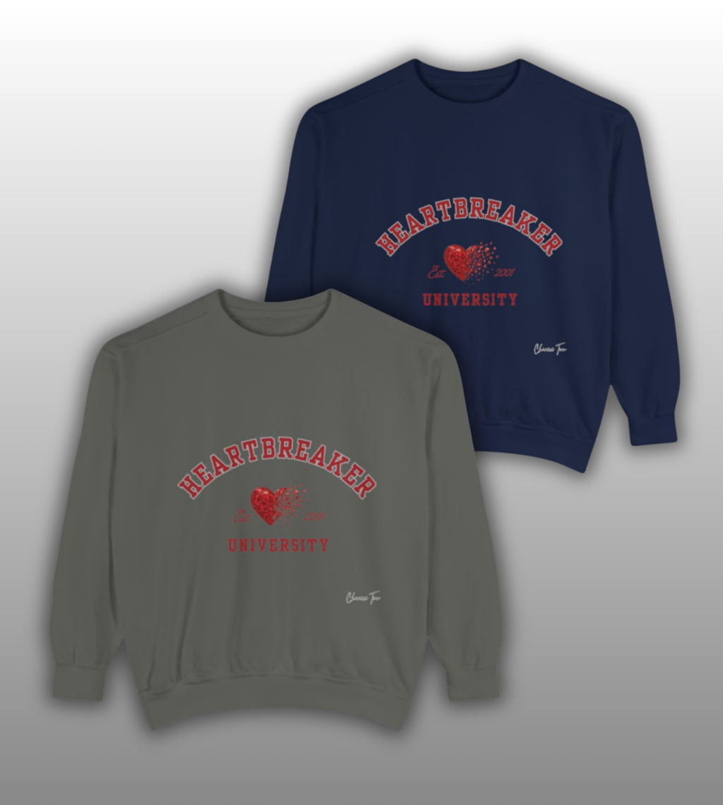 “Heartbreaker University” Unisex Garment-Dyed Sweatshirt