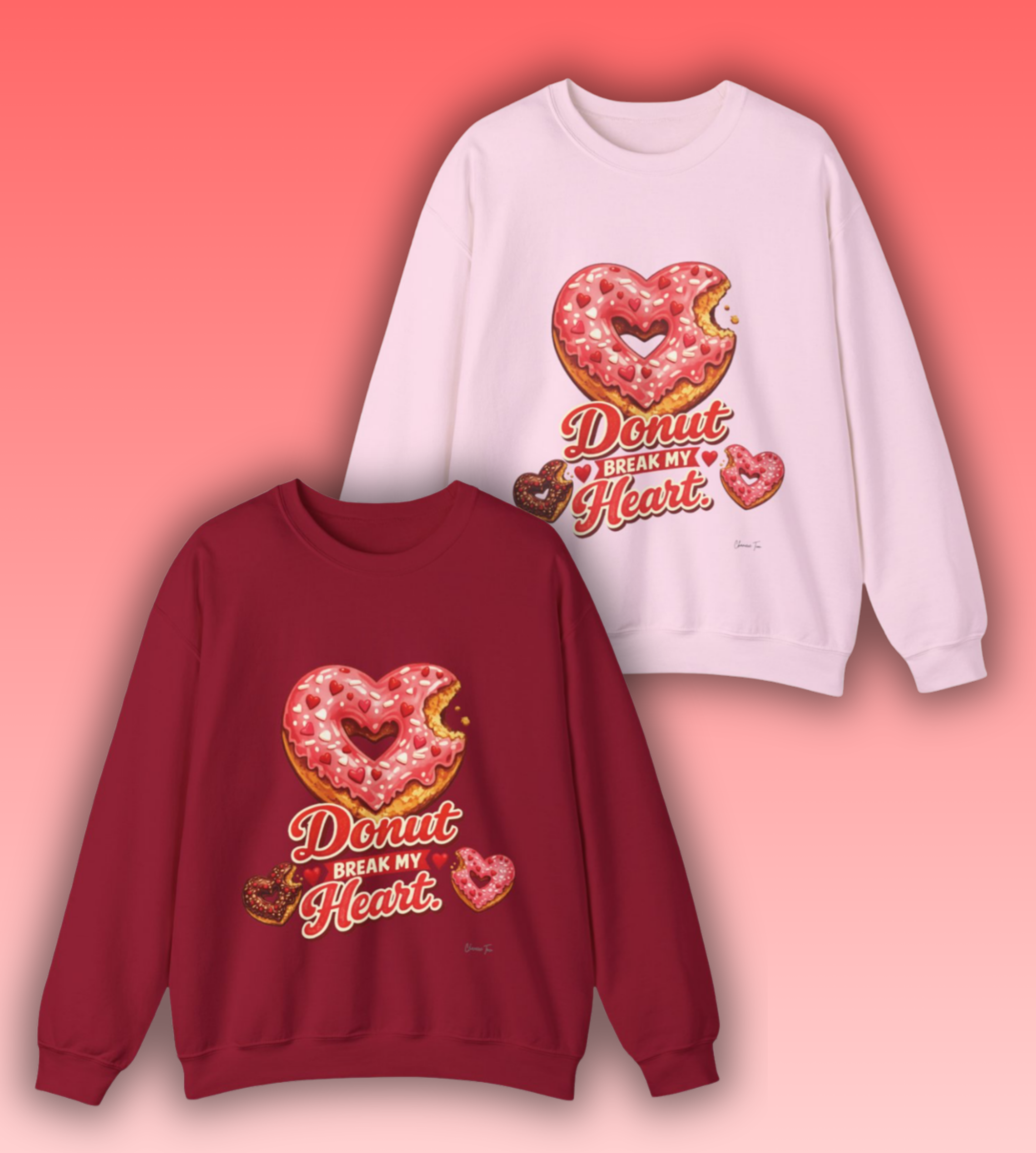 “Donut Break My Heart” Unisex Heavy Blend™ Crewneck Sweatshirt