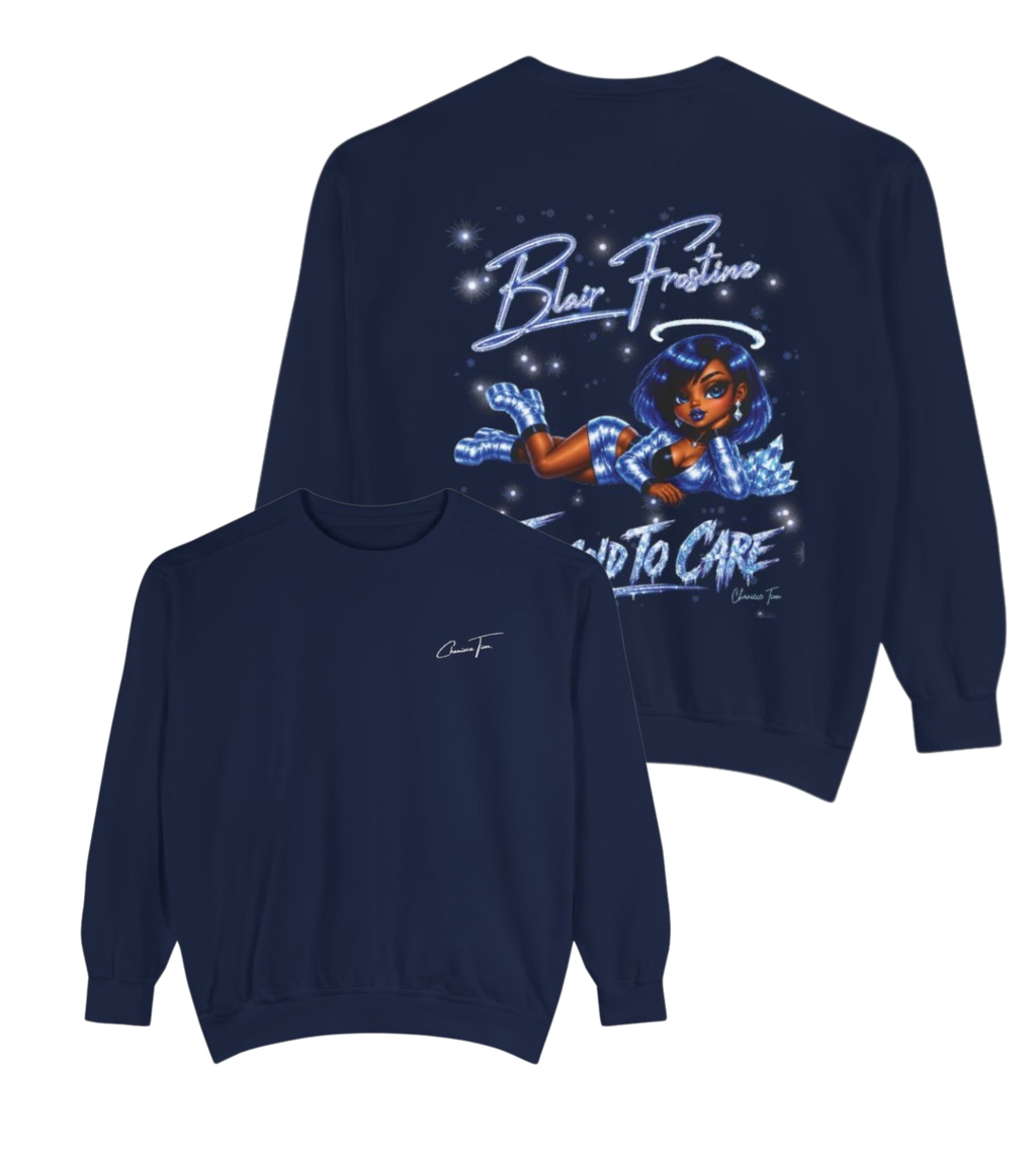 “Blair Frostine” Unisex Garment-Dyed Sweatshirt