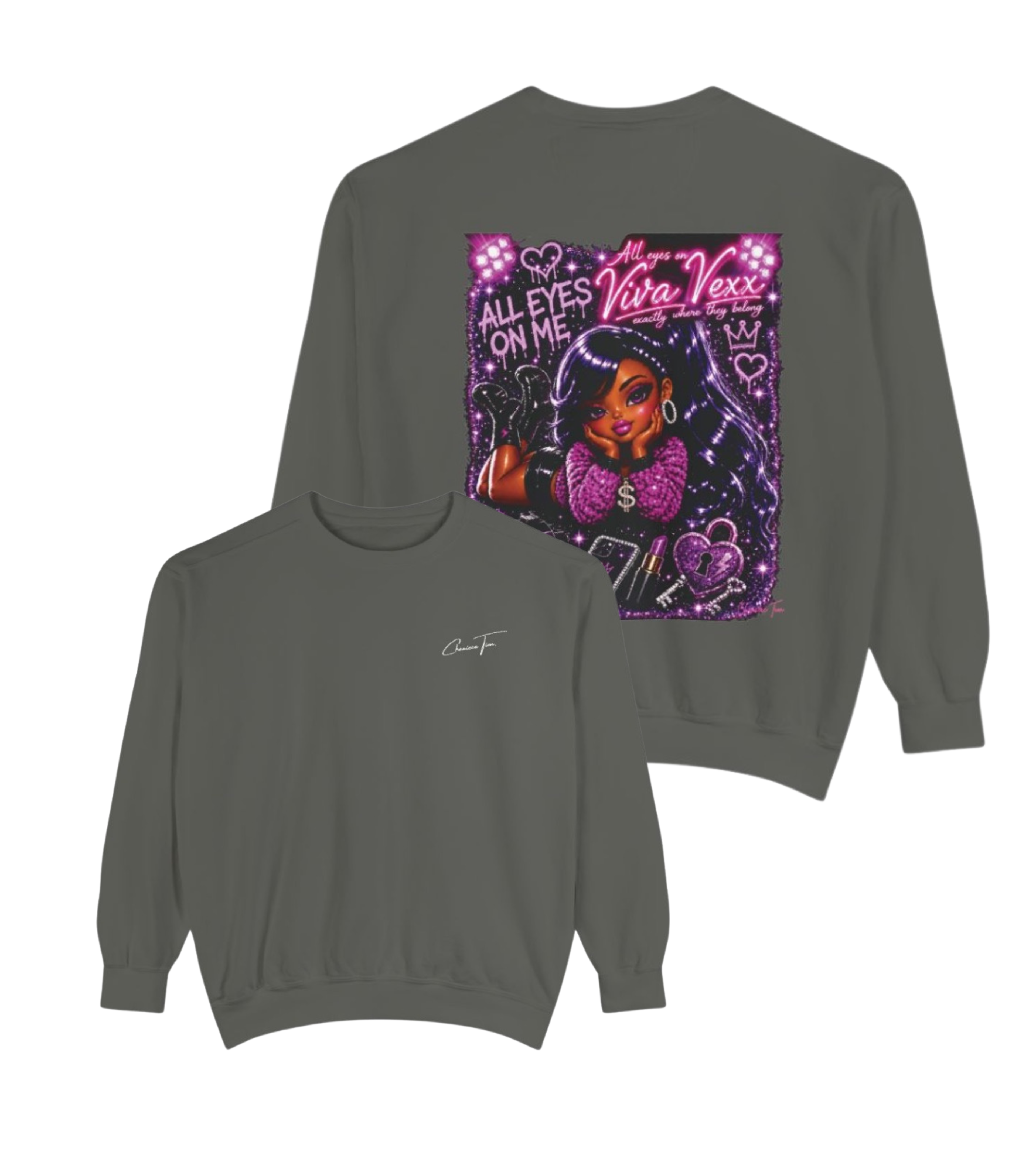 “Viva Vexx” Unisex Garment-Dyed Sweatshirt