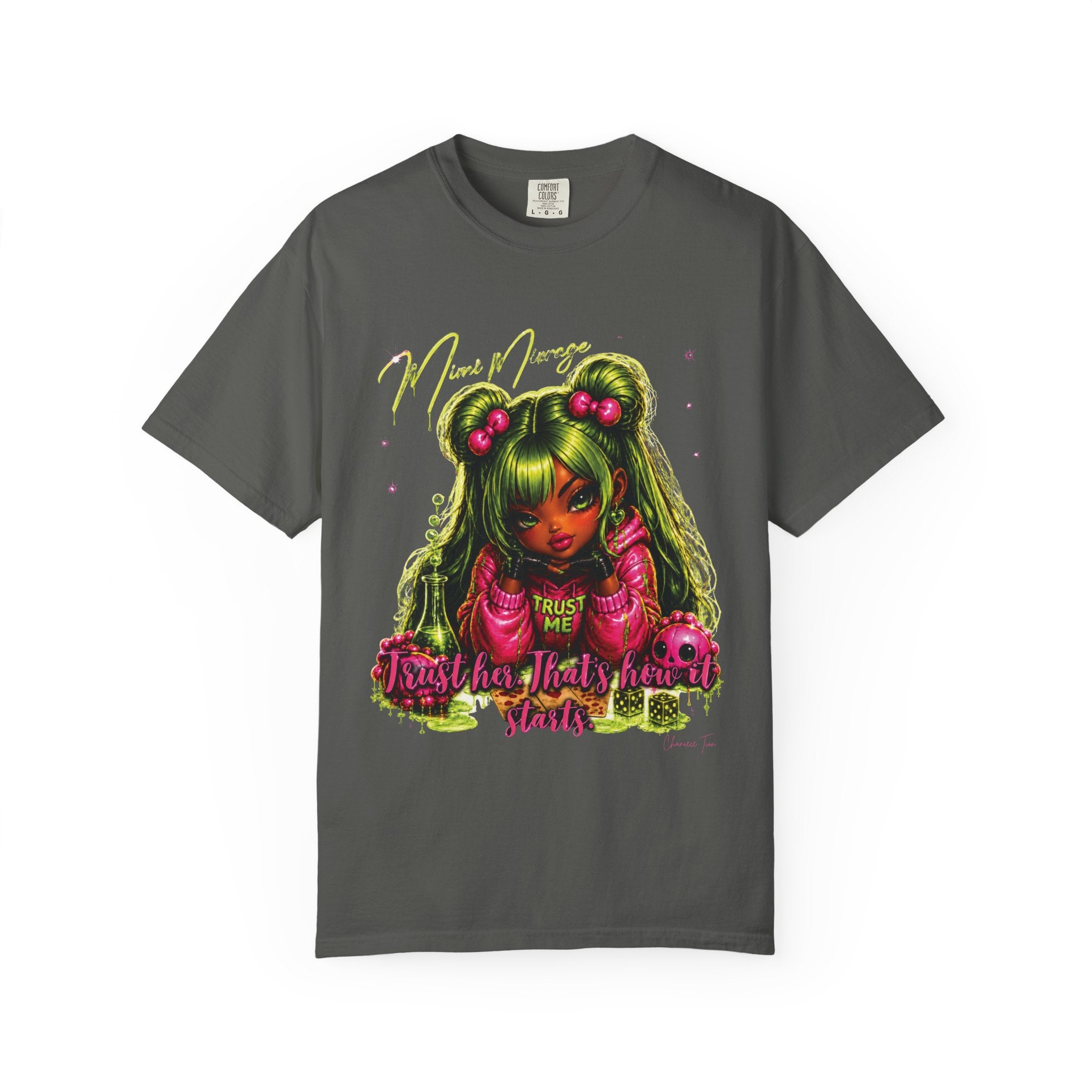“Mimi Mirage” Unisex Garment-Dyed T-shirt