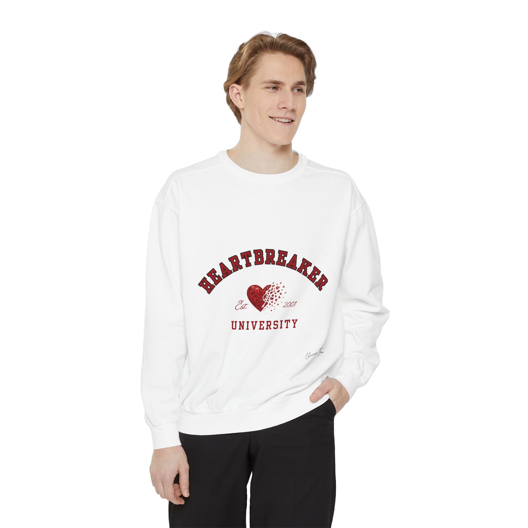 “Heartbreaker University” Unisex Garment-Dyed Sweatshirt