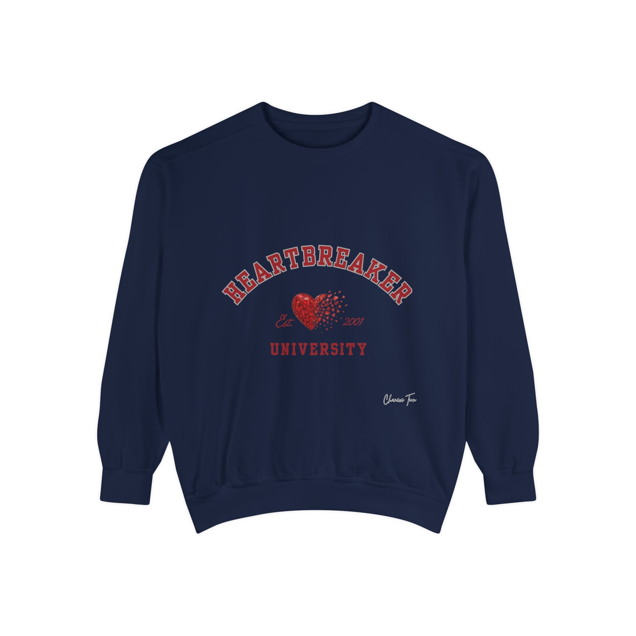 “Heartbreaker University” Unisex Garment-Dyed Sweatshirt