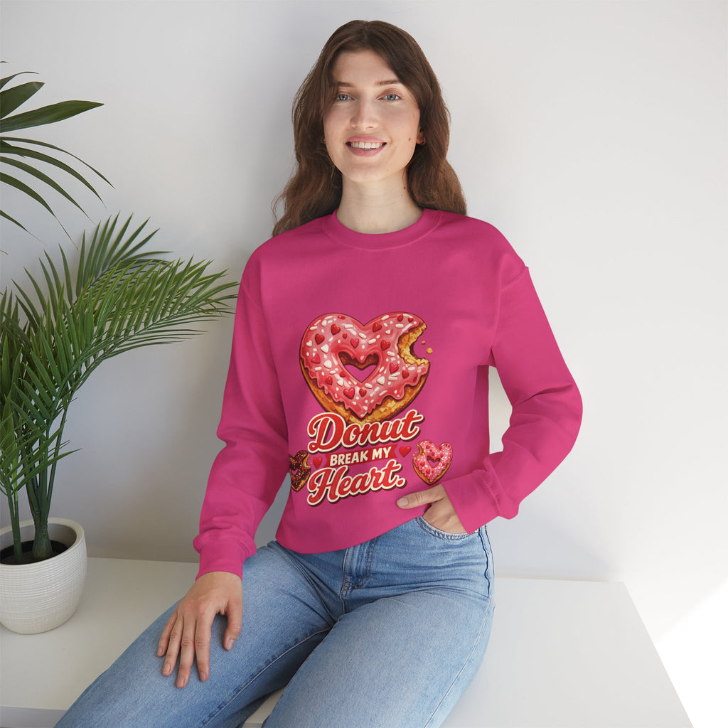 “Donut Break My Heart” Unisex Heavy Blend™ Crewneck Sweatshirt