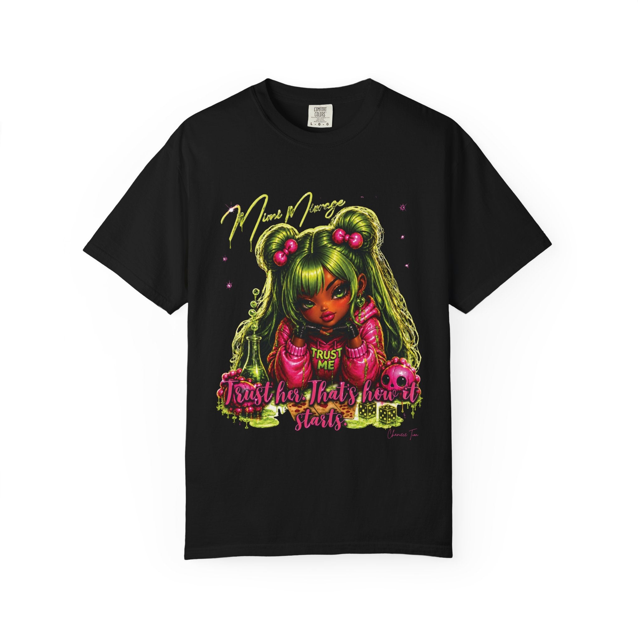 “Mimi Mirage” Unisex Garment-Dyed T-shirt