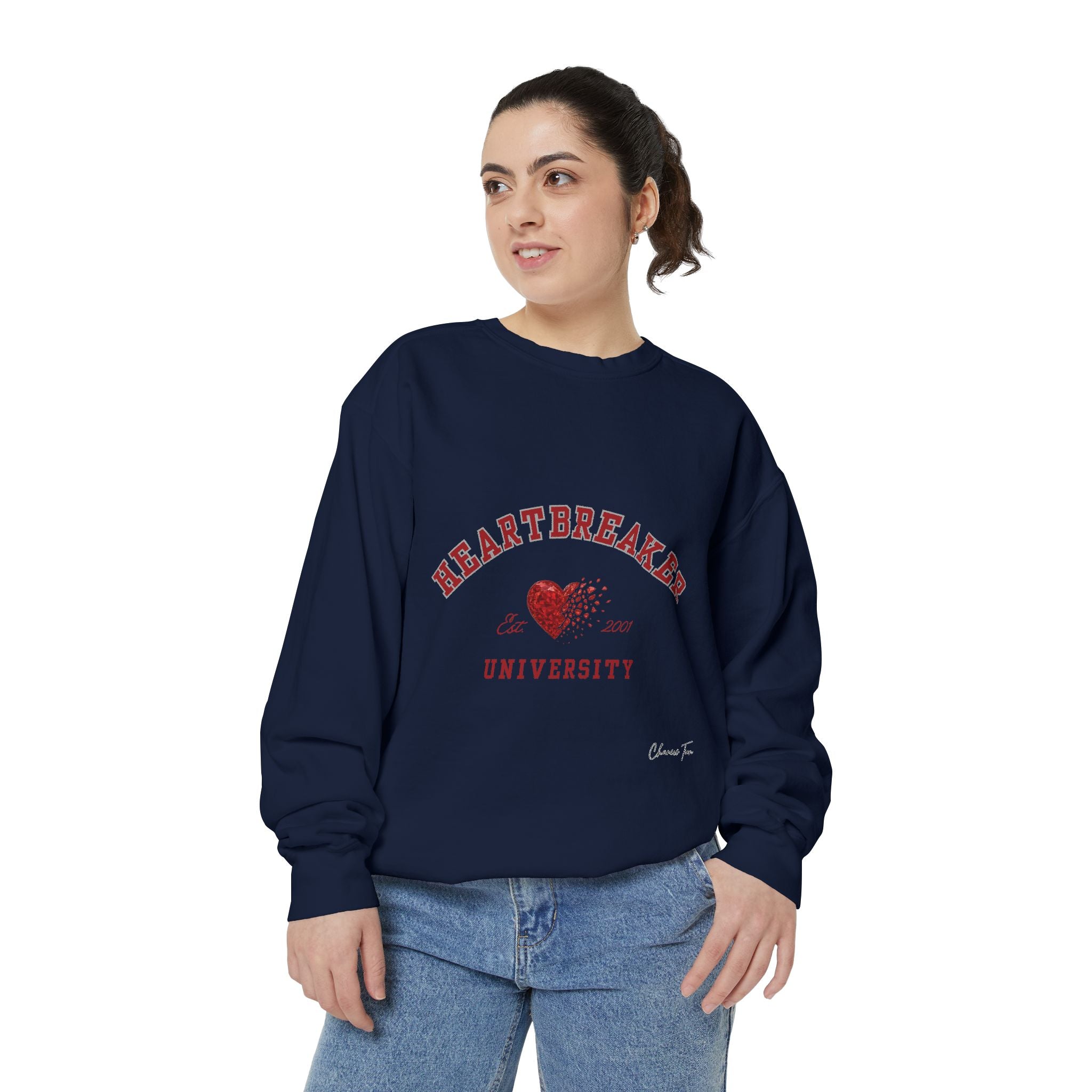 “Heartbreaker University” Unisex Garment-Dyed Sweatshirt