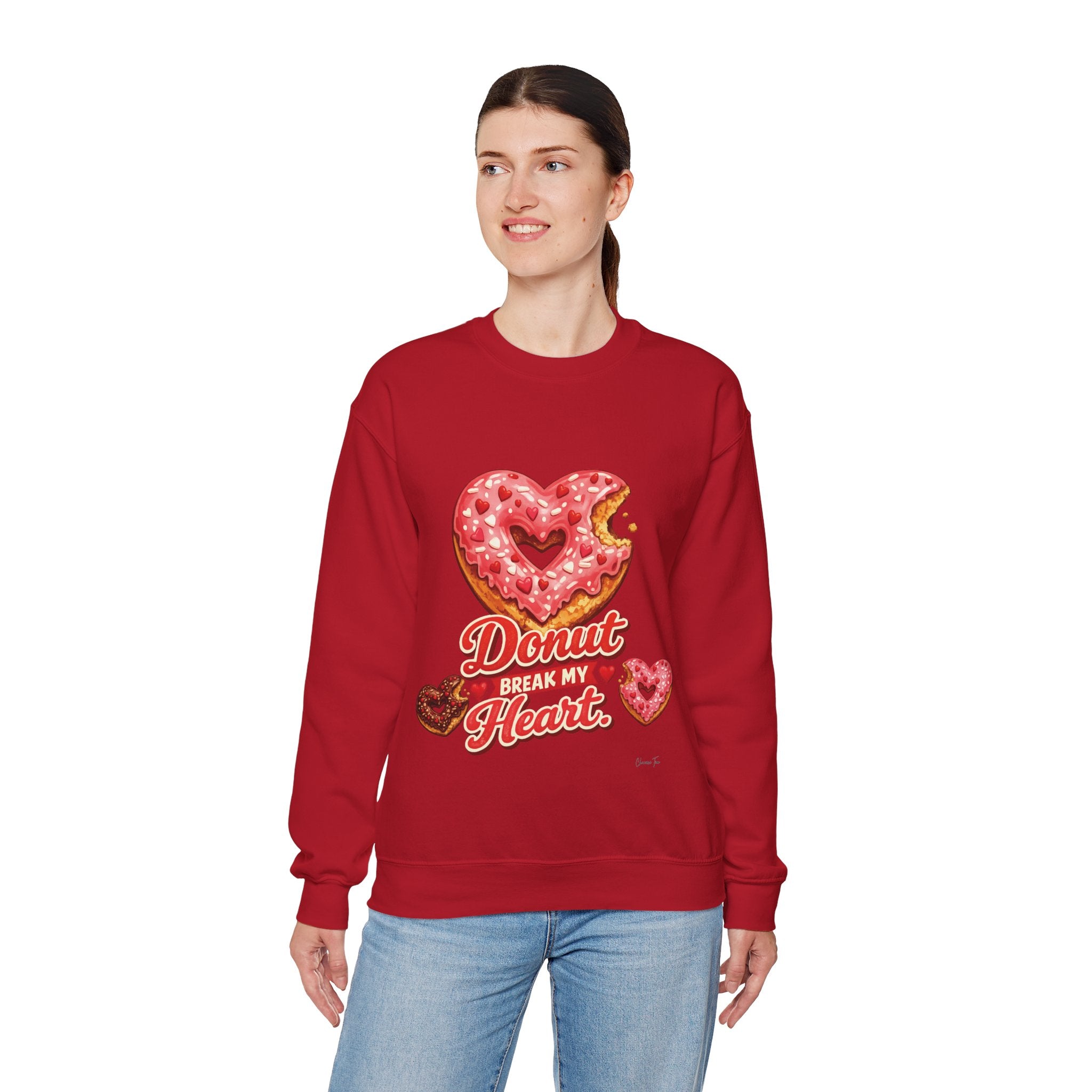 “Donut Break My Heart” Unisex Heavy Blend™ Crewneck Sweatshirt
