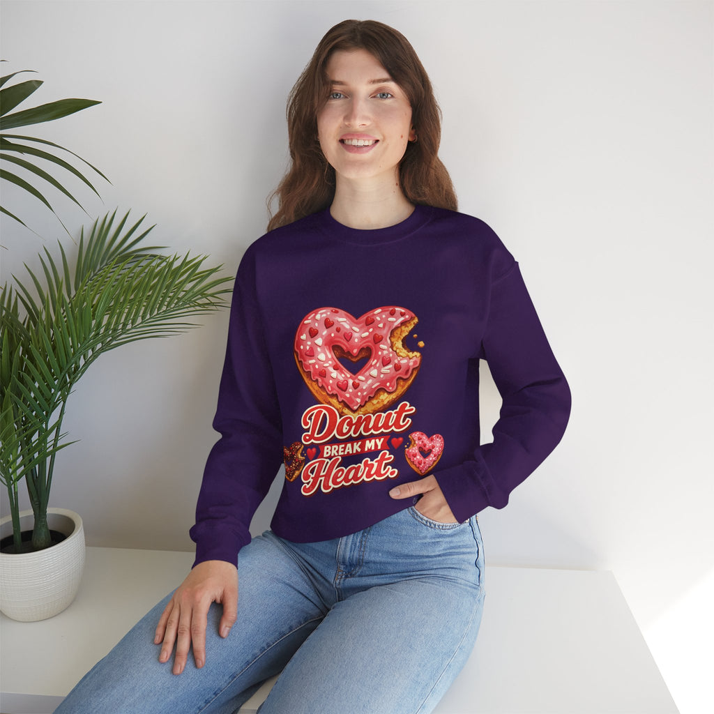 “Donut Break My Heart” Unisex Heavy Blend™ Crewneck Sweatshirt