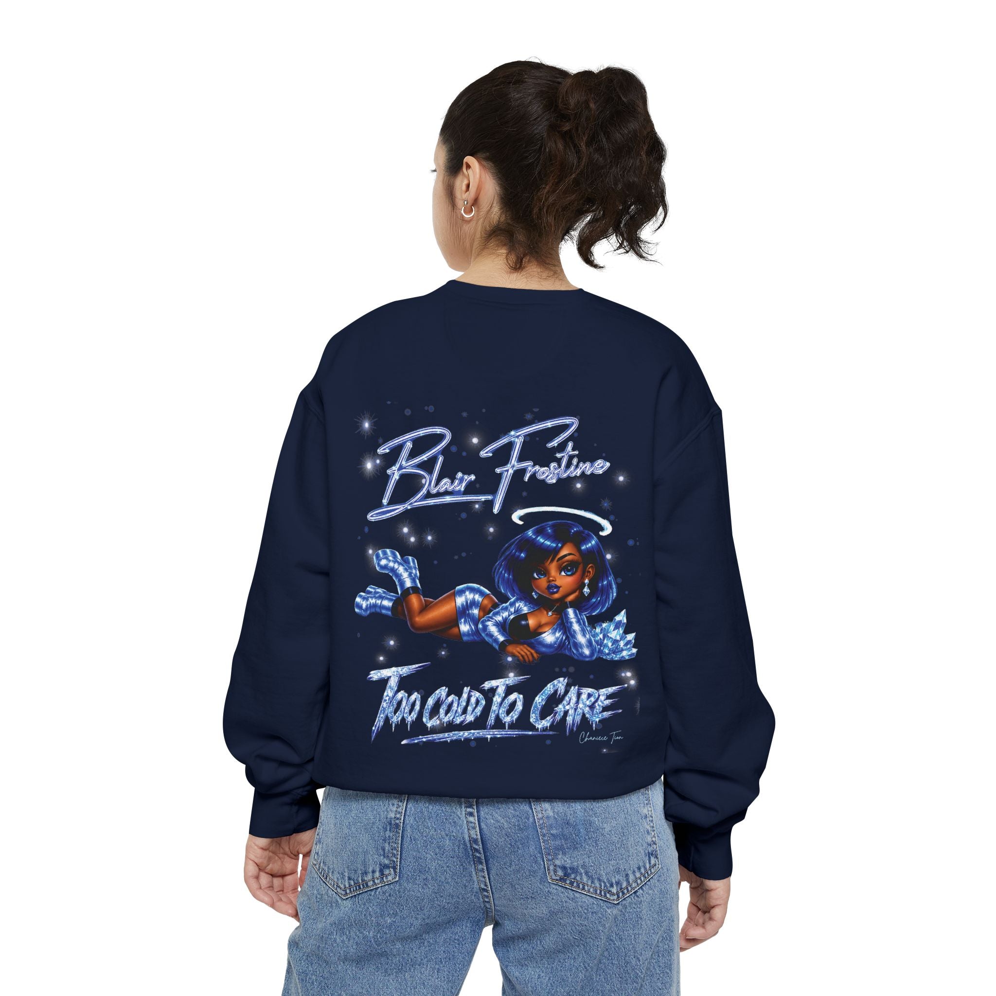 “Blair Frostine” Unisex Garment-Dyed Sweatshirt