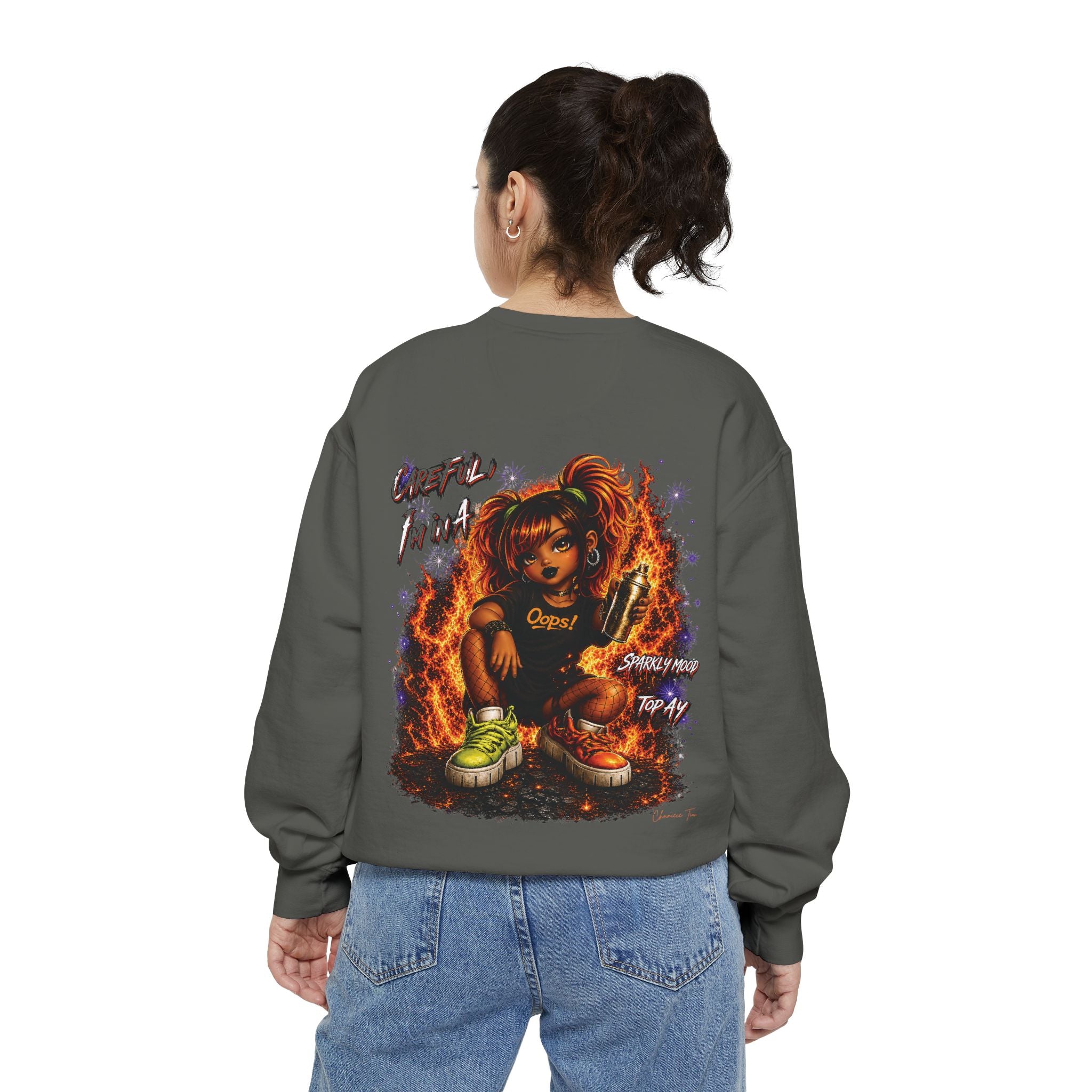 “Zara Zing” Unisex Garment-Dyed Sweatshirt