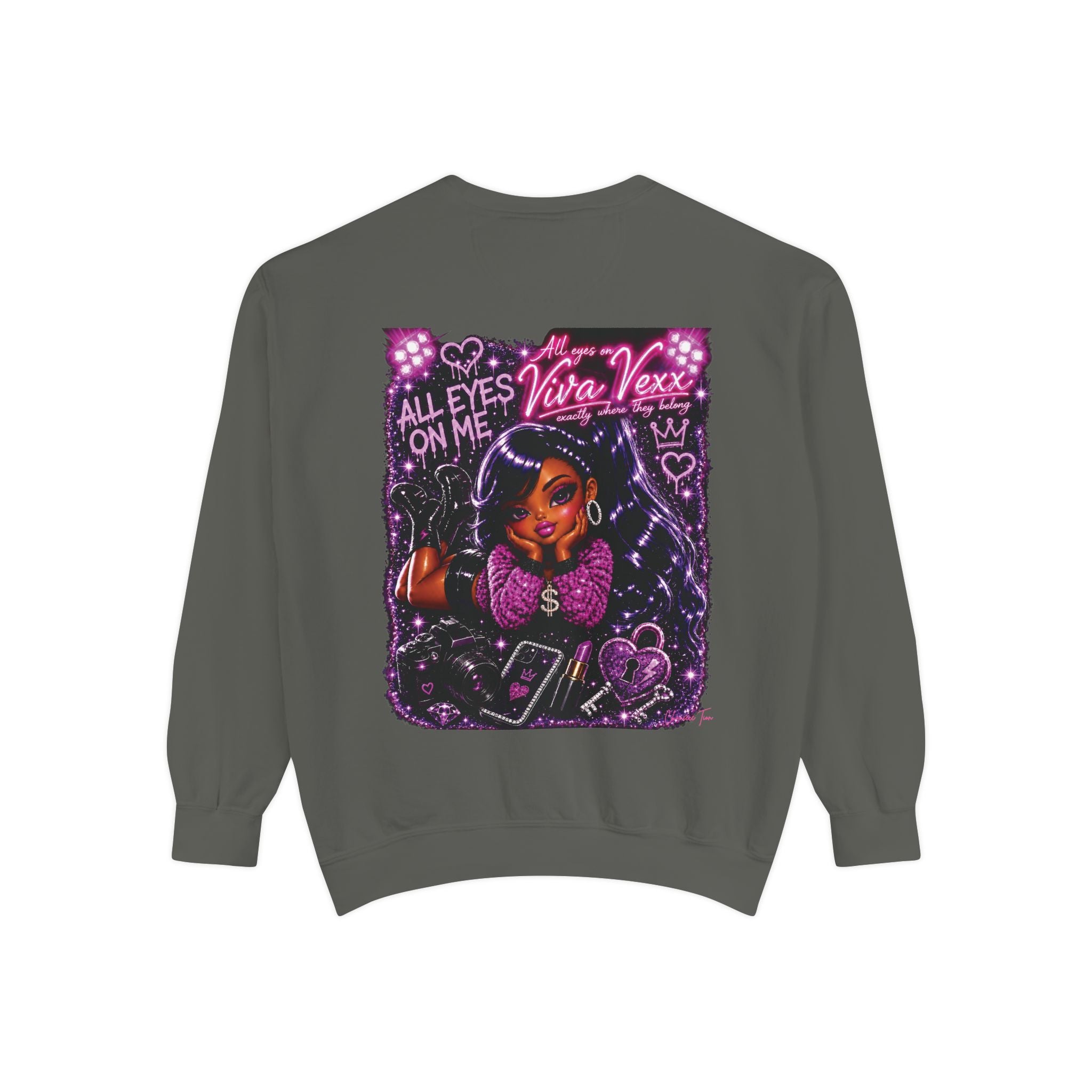 “Viva Vexx” Unisex Garment-Dyed Sweatshirt