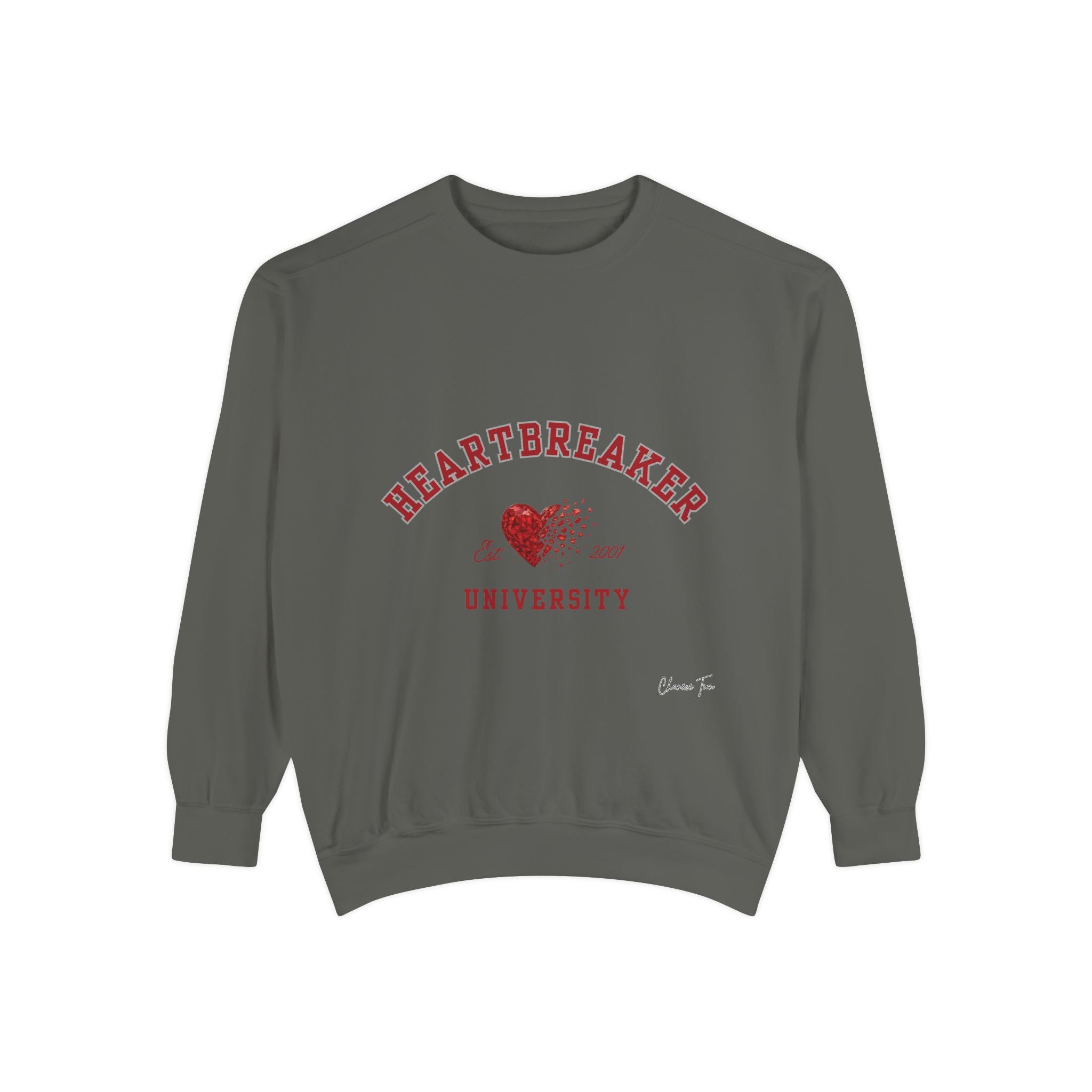 “Heartbreaker University” Unisex Garment-Dyed Sweatshirt