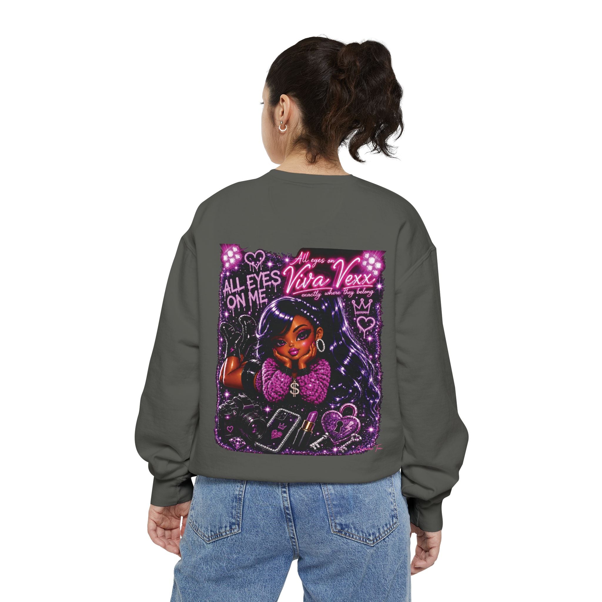 “Viva Vexx” Unisex Garment-Dyed Sweatshirt