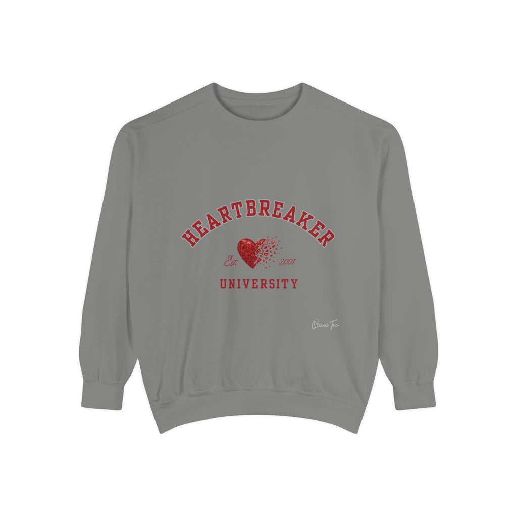 “Heartbreaker University” Unisex Garment-Dyed Sweatshirt