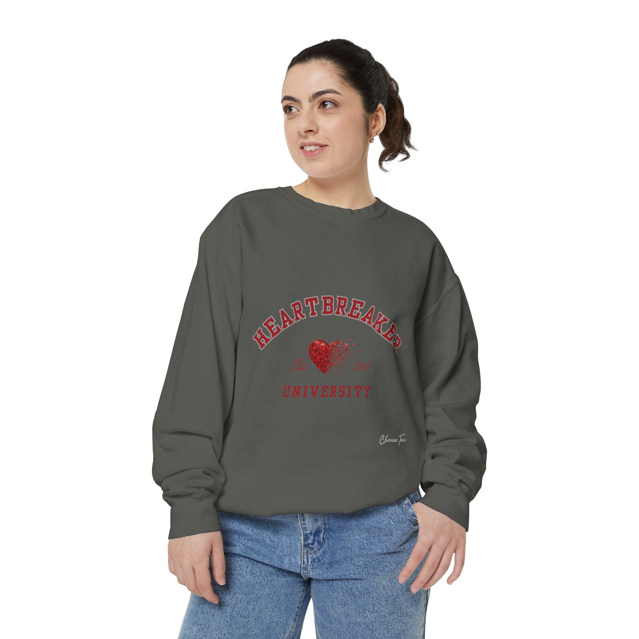 “Heartbreaker University” Unisex Garment-Dyed Sweatshirt