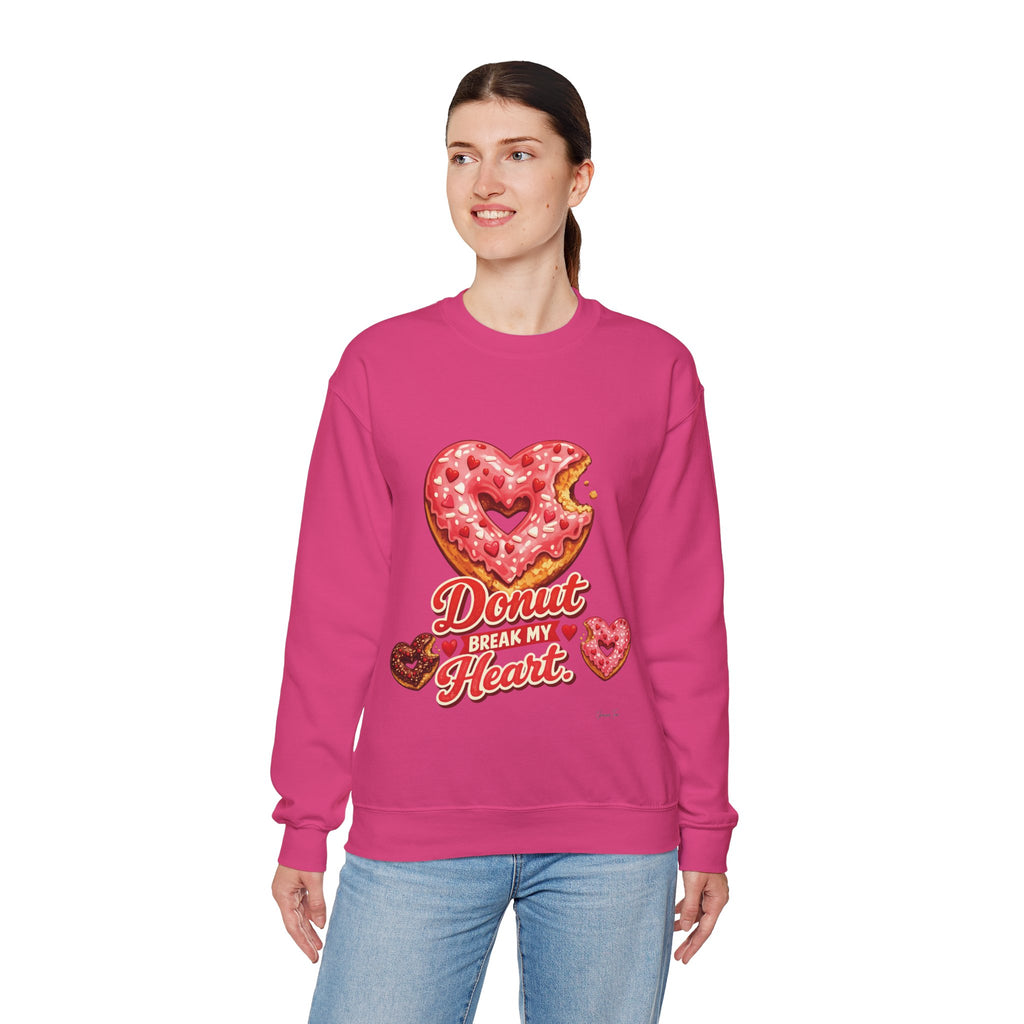 “Donut Break My Heart” Unisex Heavy Blend™ Crewneck Sweatshirt