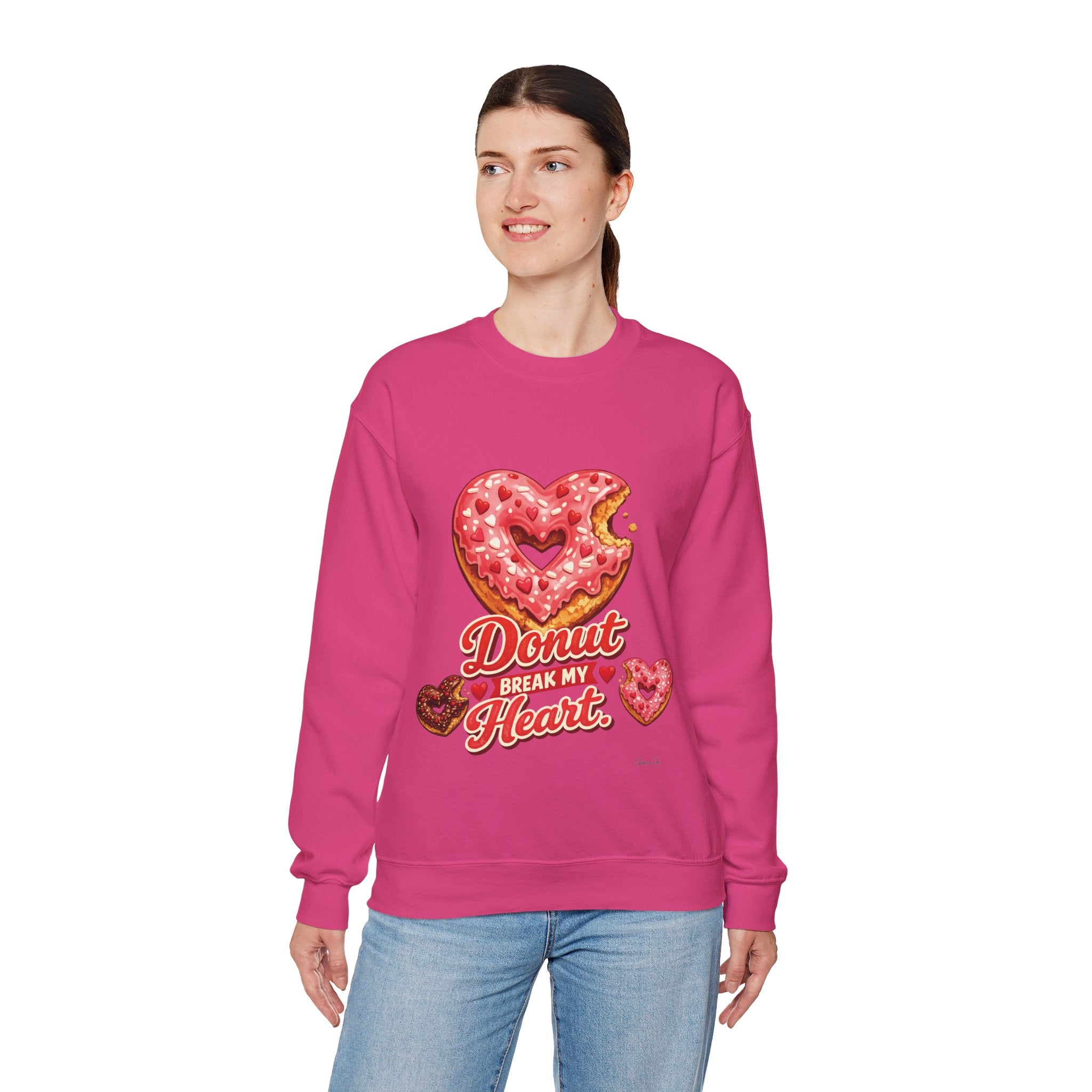 “Donut Break My Heart” Unisex Heavy Blend™ Crewneck Sweatshirt